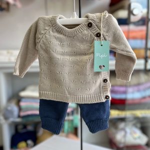 Conjunto tejido “Tino” beige