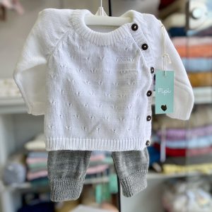 Conjunto tejido “Tino” gris
