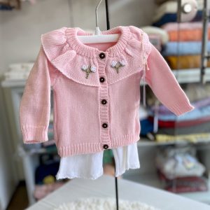 Conjunto tejido “Malena” rosa